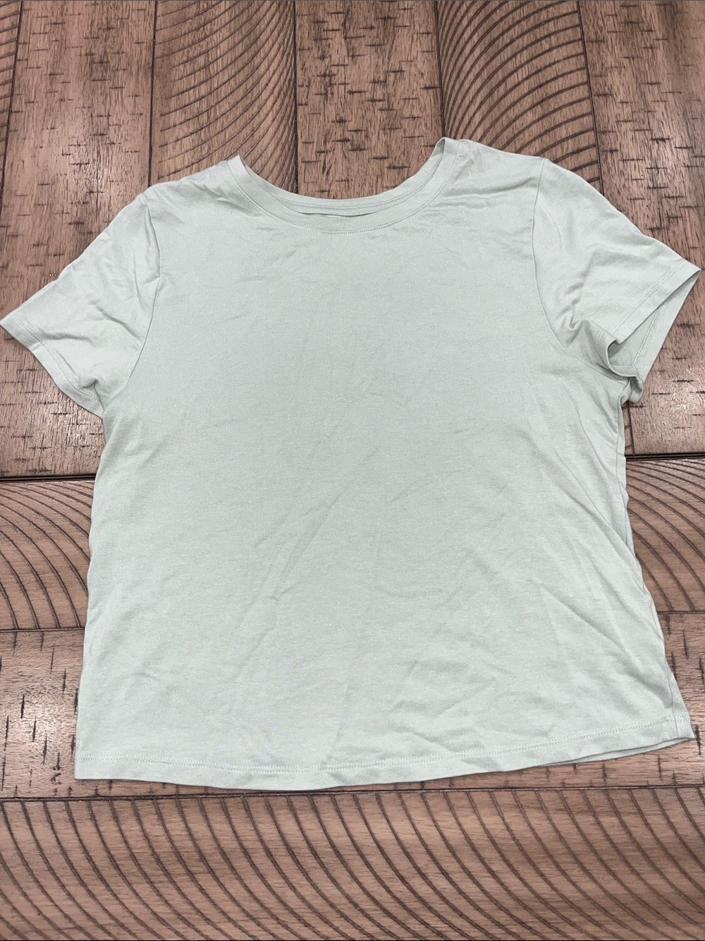 Old Navy L Women's Classic Short-Sleeve Cropped Tee - Mint